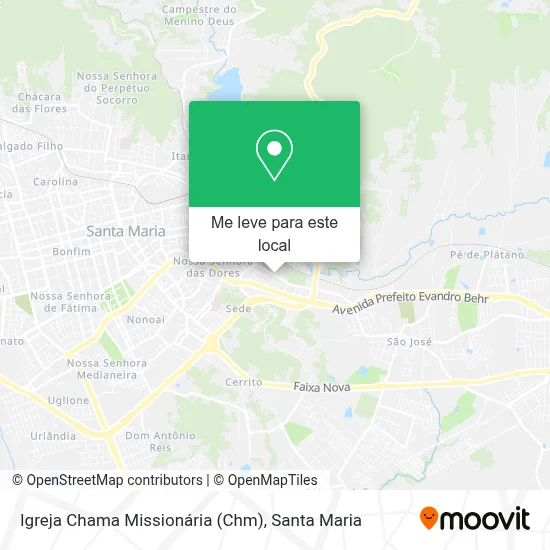 Igreja Chama Missionária (Chm) mapa
