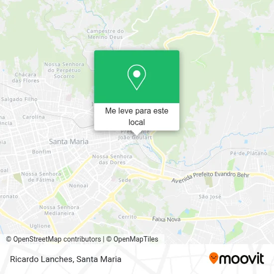 Ricardo Lanches mapa