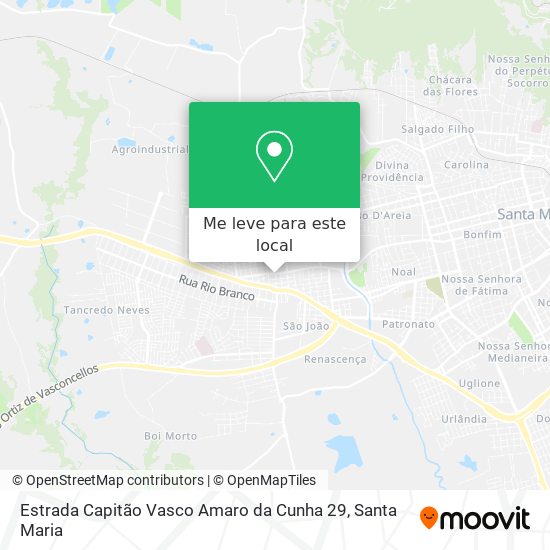 Estrada Capitão Vasco Amaro da Cunha 29 mapa