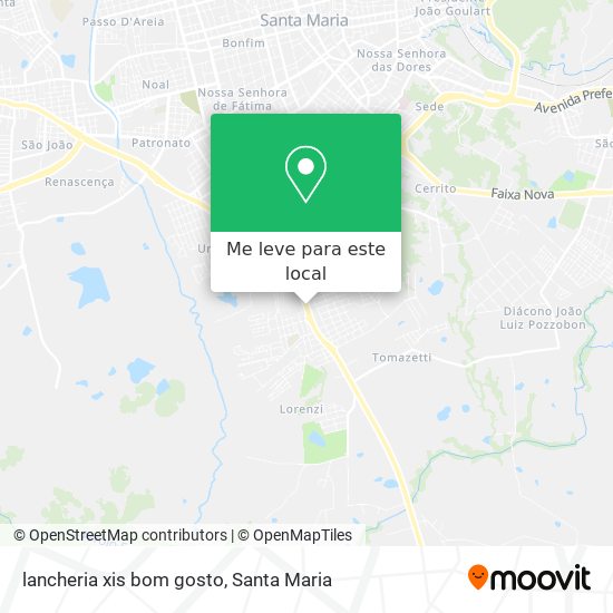 lancheria xis bom gosto mapa