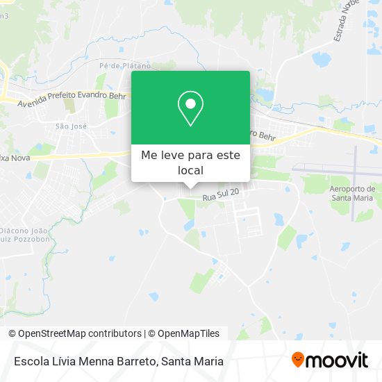 Escola Lívia Menna Barreto mapa