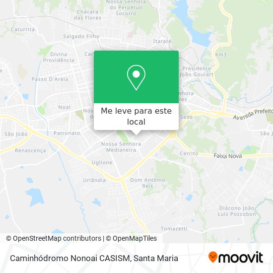 Caminhódromo Nonoai CASISM mapa