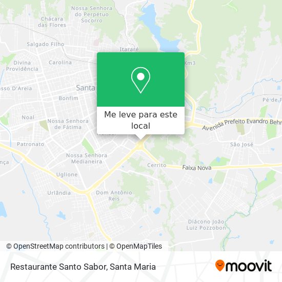 Restaurante Santo Sabor mapa