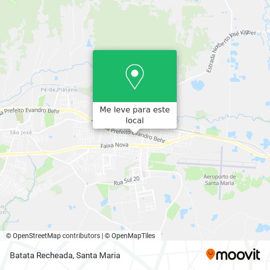 Batata Recheada mapa