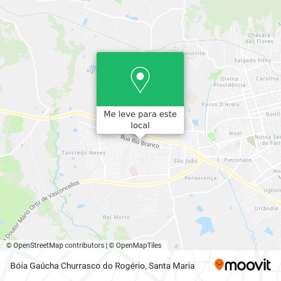 Bóia Gaúcha Churrasco do Rogério mapa