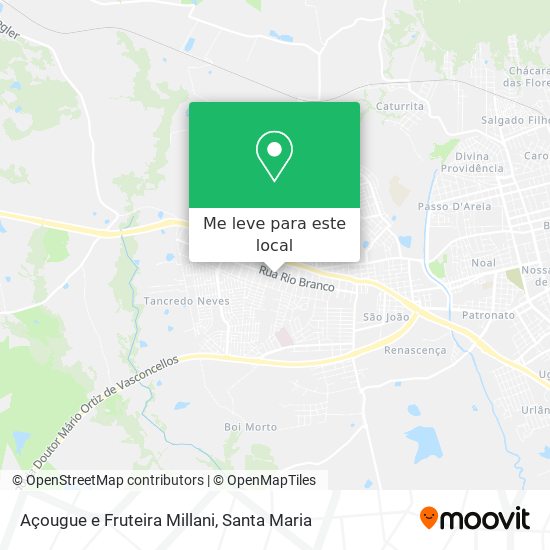 Açougue e Fruteira Millani mapa