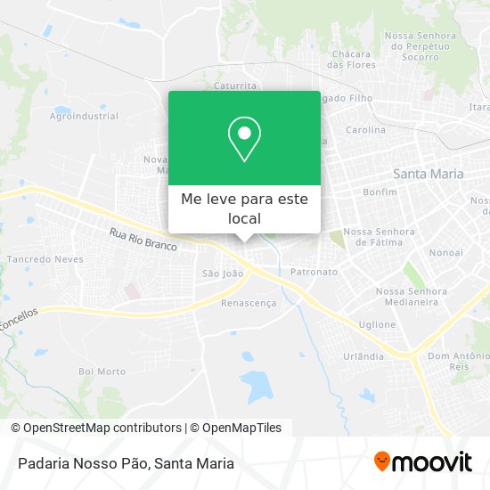 Padaria Nosso Pão mapa