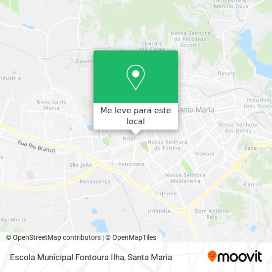 Escola Municipal Fontoura Ilha mapa