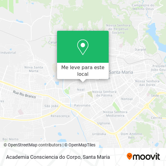 Academia Consciencia do Corpo mapa