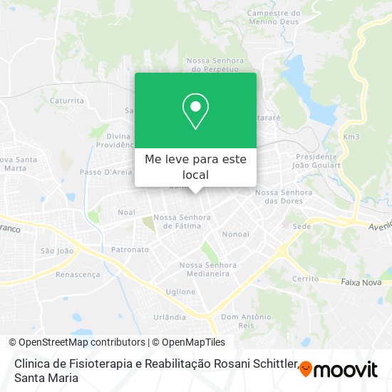 Clinica de Fisioterapia e Reabilitação Rosani Schittler mapa