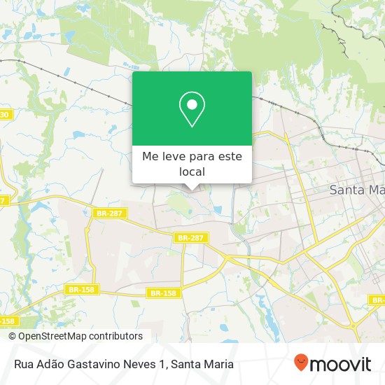 Rua Adão Gastavino Neves 1 mapa
