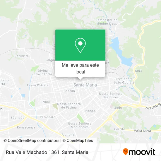 Rua Vale Machado 1361 mapa