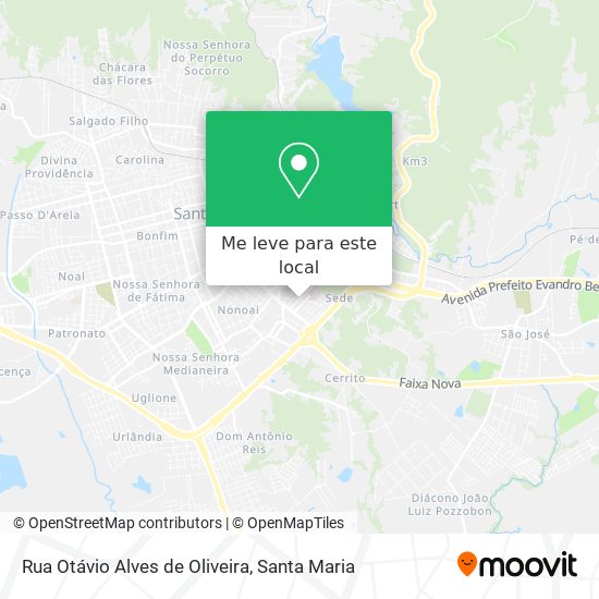 Rua Otávio Alves de Oliveira mapa