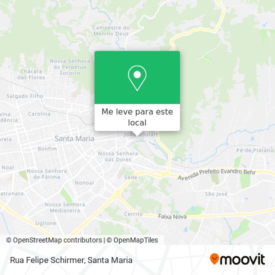 Rua Felipe Schirmer mapa