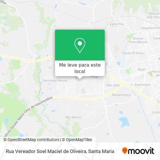 Rua Vereador Soel Maciel de Oliveira mapa