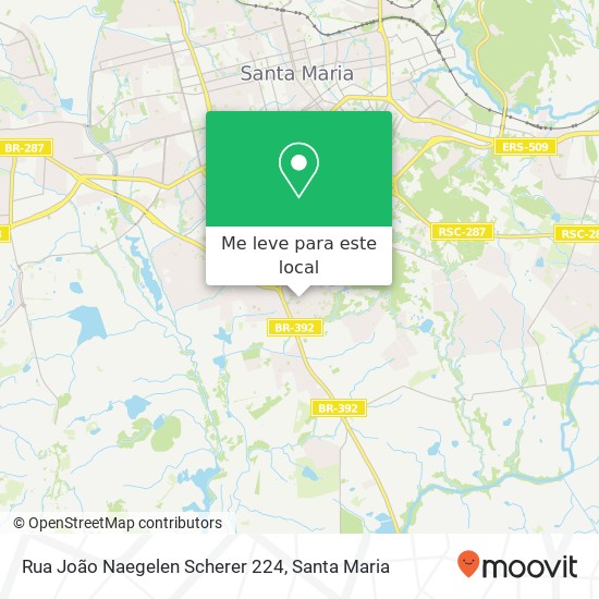 Rua João Naegelen Scherer 224 mapa