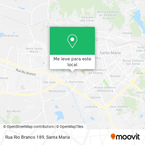 Rua Rio Branco 189 mapa
