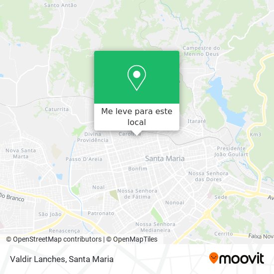 Valdir Lanches mapa
