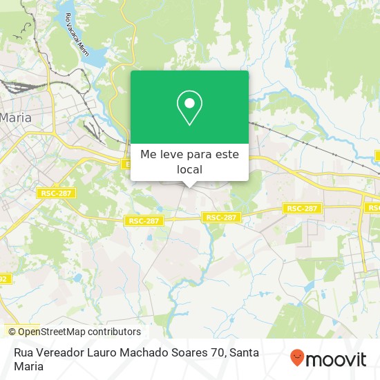 Rua Vereador Lauro Machado Soares 70 mapa
