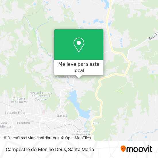 Campestre do Menino Deus mapa