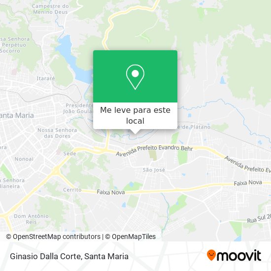 Ginasio Dalla Corte mapa