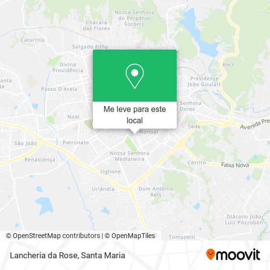 Lancheria da Rose mapa