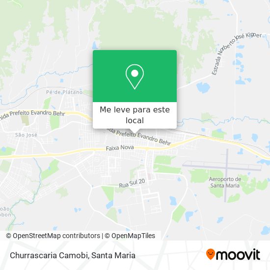 Churrascaria Camobi mapa