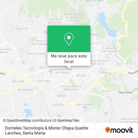 Dorneles Tecnologia & Mister Chapa Quente Lanches mapa