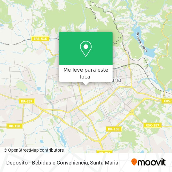 Depósito - Bebidas e Conveniência mapa