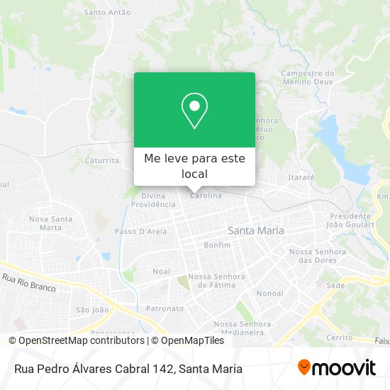Rua Pedro Álvares Cabral 142 mapa