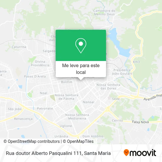 Rua doutor Alberto Pasqualini 111 mapa