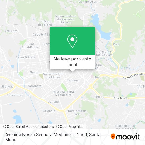 Avenida Nossa Senhora Medianeira 1660 mapa