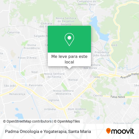 Padma Oncologia e Yogaterapia mapa