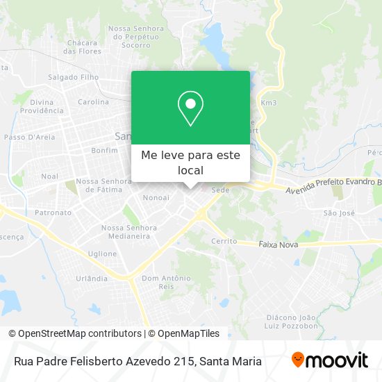 Rua Padre Felisberto Azevedo 215 mapa