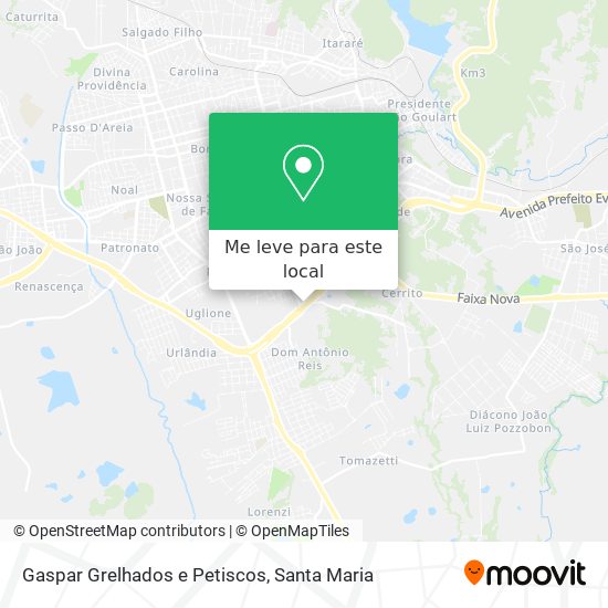 Gaspar Grelhados e Petiscos mapa