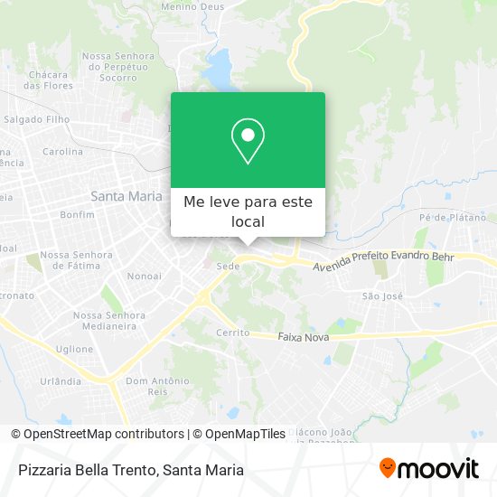 Pizzaria Bella Trento mapa