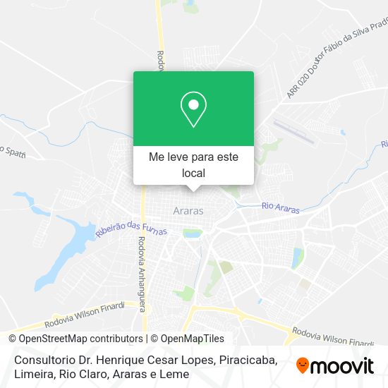 Consultorio Dr. Henrique Cesar Lopes mapa
