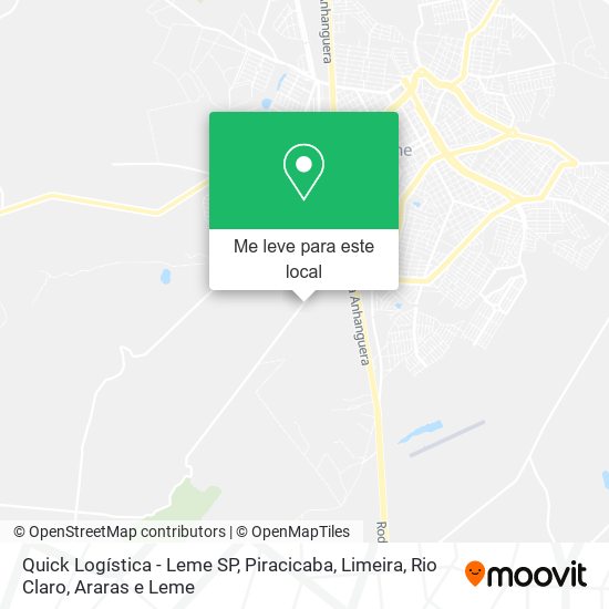 Quick Logística - Leme SP mapa