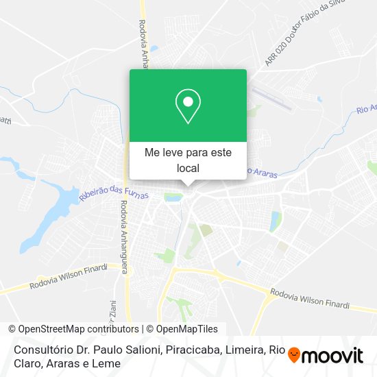 Consultório Dr. Paulo Salioni mapa