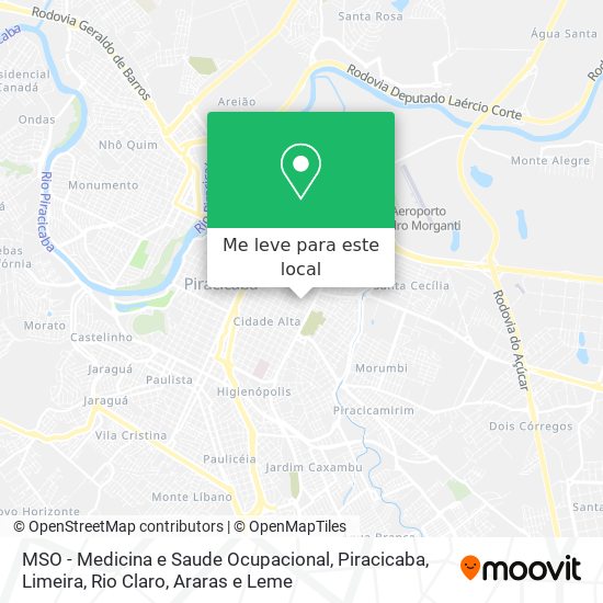 MSO - Medicina e Saude Ocupacional mapa