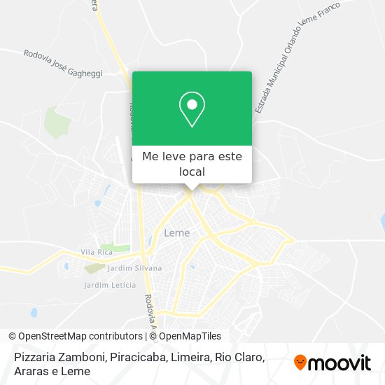 Pizzaria Zamboni mapa