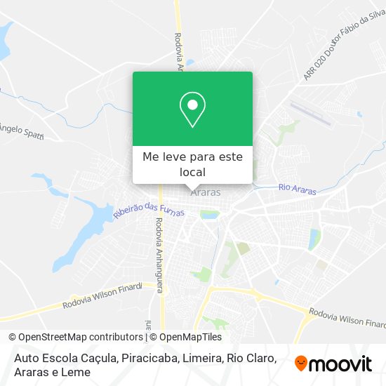 Auto Escola Caçula mapa
