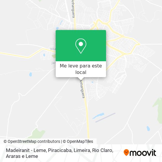 Madeiranit - Leme mapa