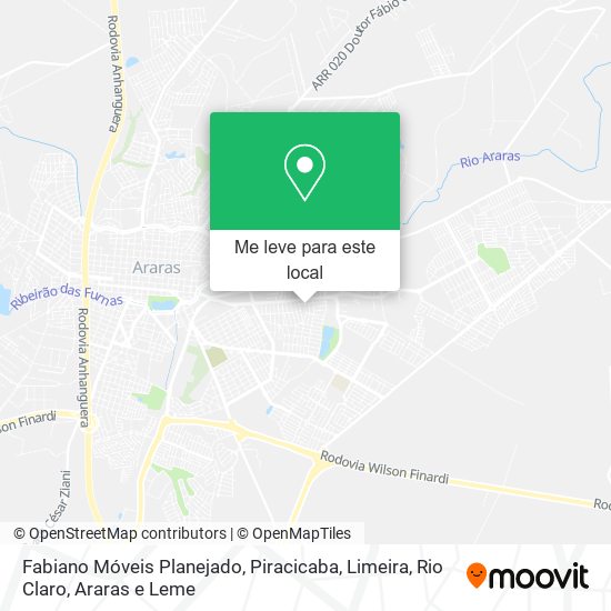Fabiano Móveis Planejado mapa
