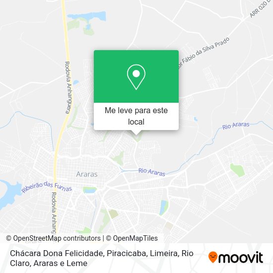 Chácara Dona Felicidade mapa