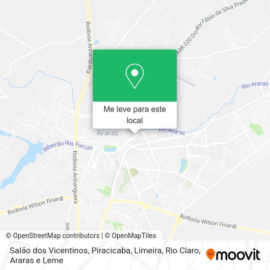 Salão dos Vicentinos mapa