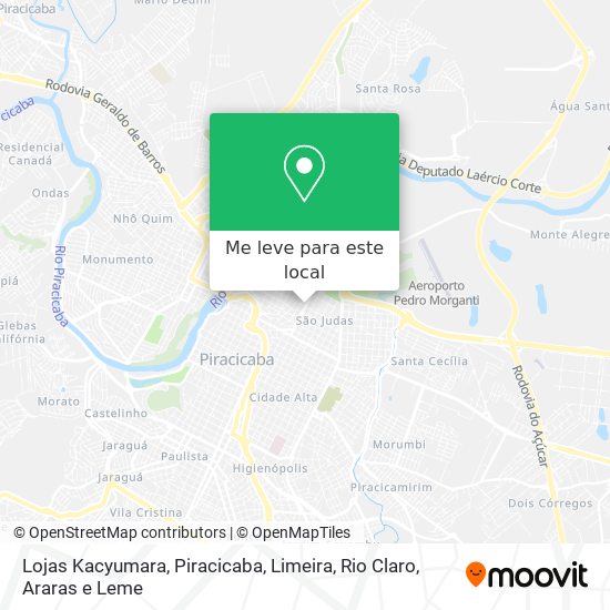 Lojas Kacyumara mapa