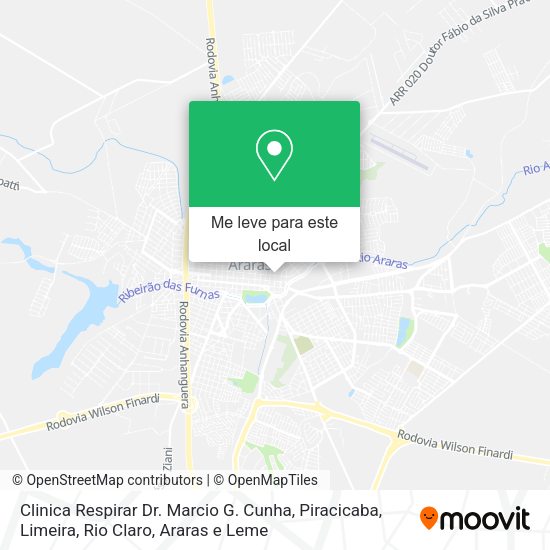 Clinica Respirar Dr. Marcio G. Cunha mapa