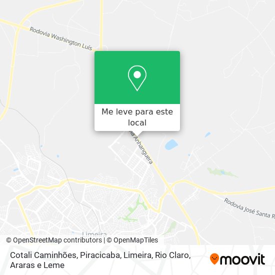 Cotali Caminhões mapa