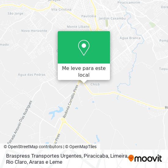 Braspress Transportes Urgentes mapa